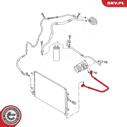 Vysoko/nízkotlakové vedenie klimatizácie ESEN SKV 43SKV569 - obr. 3