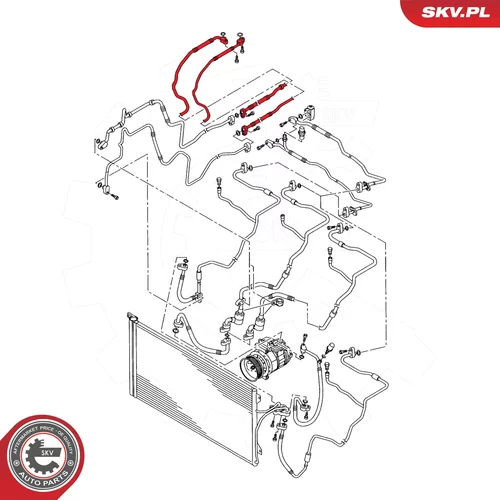 Vysoko/nízkotlakové vedenie klimatizácie ESEN SKV 43SKV578 - obr. 3