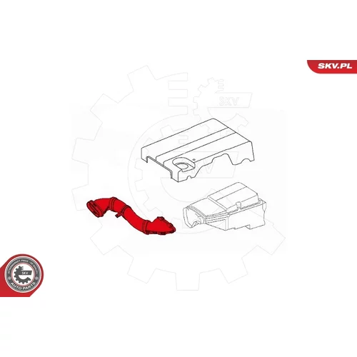 Nasávacia hadica, Vzduchový filter ESEN SKV 43SKV901 - obr. 3