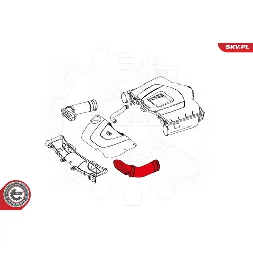 Nasávacia hadica, Vzduchový filter ESEN SKV 43SKV903 - obr. 3