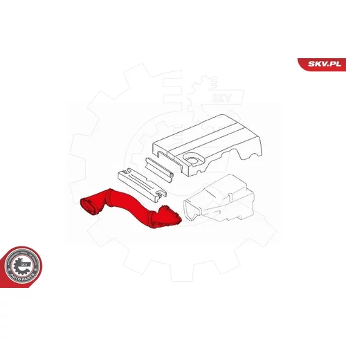 Nasávacia hadica, Vzduchový filter ESEN SKV 43SKV911 - obr. 3