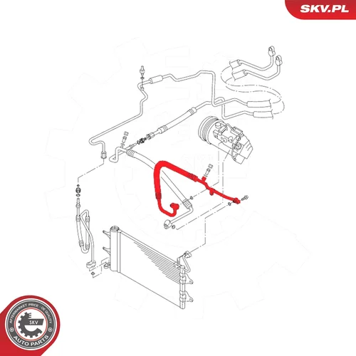 Vysoko/nízkotlakové vedenie klimatizácie ESEN SKV 54SKV707 - obr. 5