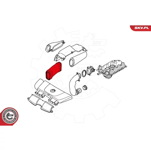 Nasávacia hadica, Vzduchový filter ESEN SKV 43SKV924 - obr. 3