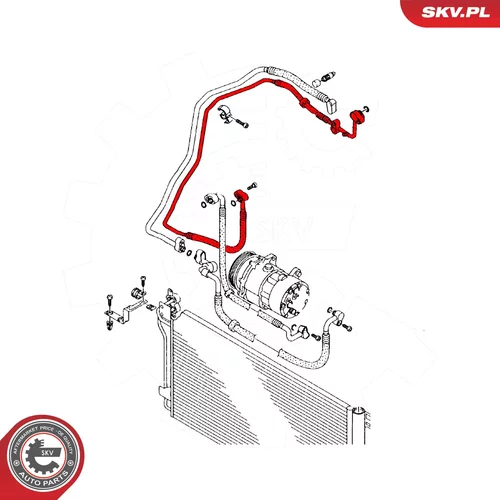 Vysoko/nízkotlakové vedenie klimatizácie ESEN SKV 54SKV719 - obr. 4