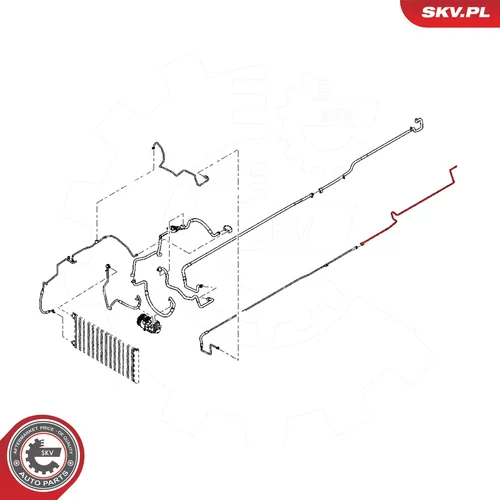 Vysoko/nízkotlakové vedenie klimatizácie ESEN SKV 54SKV617 - obr. 3