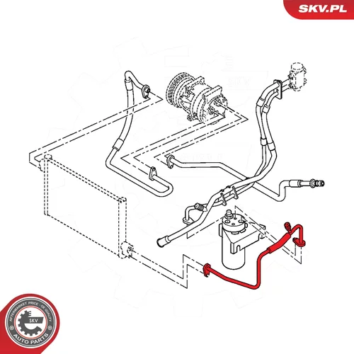 Vysoko/nízkotlakové vedenie klimatizácie ESEN SKV 54SKV660