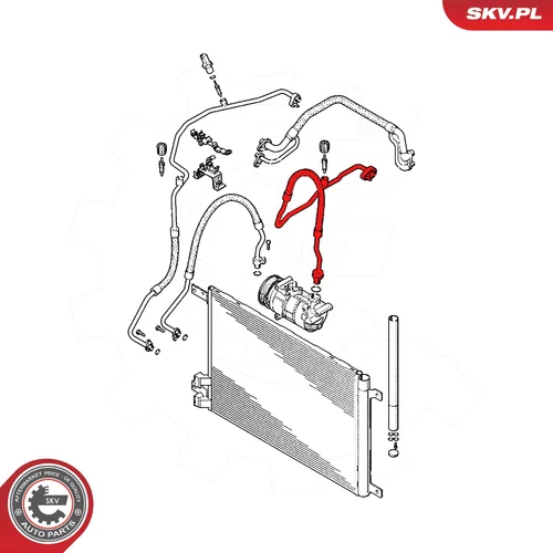 Vysoko/nízkotlakové vedenie klimatizácie ESEN SKV 54SKV731 - obr. 4