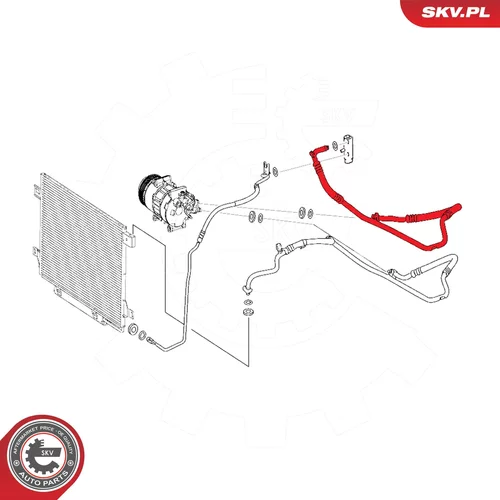 Vysoko/nízkotlakové vedenie klimatizácie ESEN SKV 54SKV653 - obr. 5