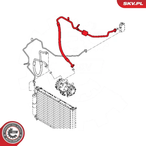 Vysoko/nízkotlakové vedenie klimatizácie ESEN SKV 54SKV661 - obr. 5