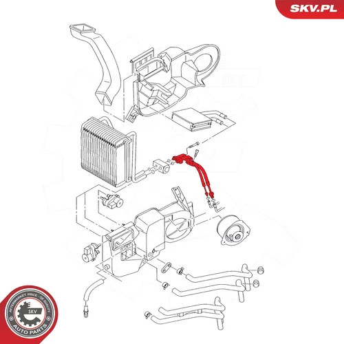 Vysoko/nízkotlakové vedenie klimatizácie ESEN SKV 54SKV699 - obr. 3