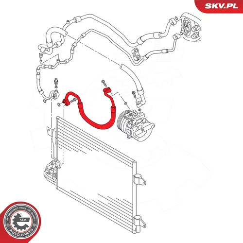 Vedenie vysokého tlaku klimatizácie ESEN SKV 43SKV517 - obr. 4