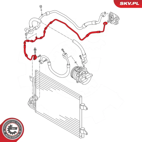 Vysoko/nízkotlakové vedenie klimatizácie ESEN SKV 54SKV715 - obr. 4