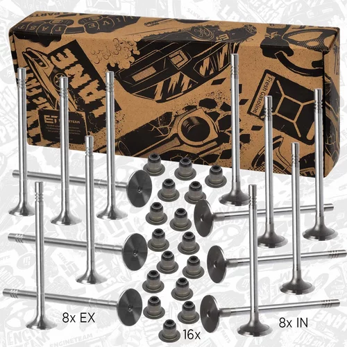 Súprava ventilov, sací/výfukový ventil ET ENGINETEAM VS0021VR1