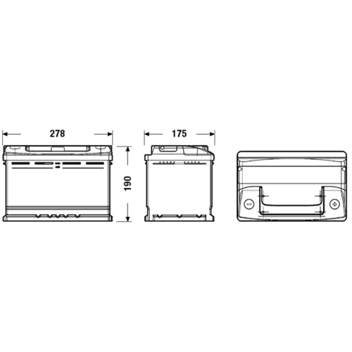 Štartovacia batéria EC700 /EXIDE/ - obr. 1