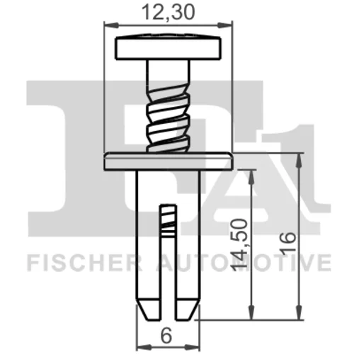 Príchytka ozdobnej/ochran. lišty FA1 11-30011.10 - obr. 1