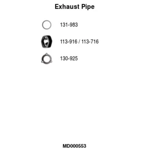 Výfukové potrubie FA1 MD000553