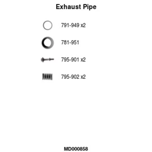 Výfukové potrubie FA1 MD000858