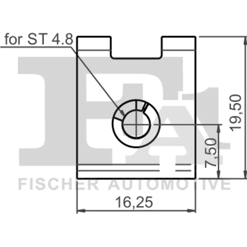 Príchytka ozdobnej/ochran. lišty FA1 11-40114.25 - obr. 1