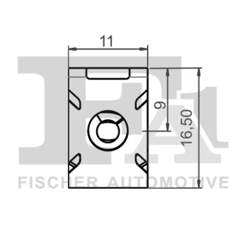 Príchytka ozdobnej/ochran. lišty FA1 11-40119.5 - obr. 1