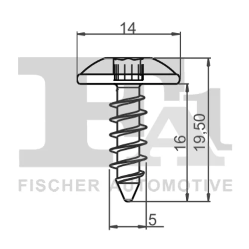 Skrutka FA1 11-70002.5 - obr. 1