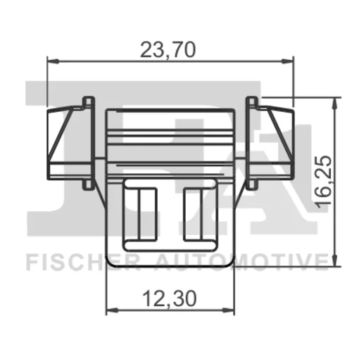 Príchytka ozdobnej/ochran. lišty FA1 14-40046.25 - obr. 1