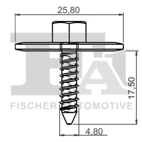 Plechova skrutka FA1 14-70001.100 - obr. 1