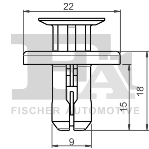 Príchytka ozdobnej/ochran. lišty FA1 77-30016.5 - obr. 1