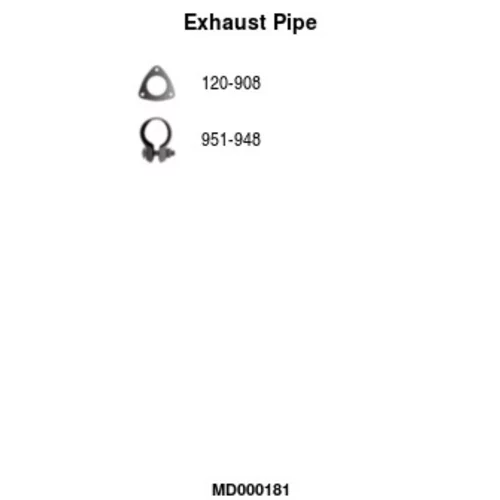 Výfukové potrubie FA1 MD000181