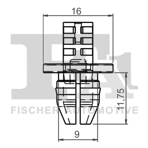 Príchytka ozdobnej/ochran. lišty FA1 11-20034.5 - obr. 1