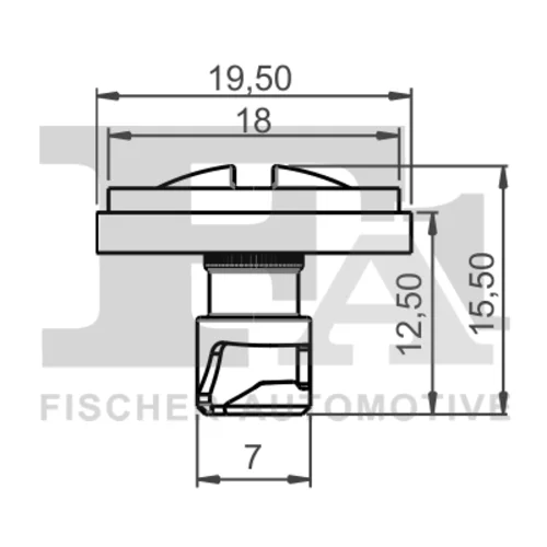 Príchytka ozdobnej/ochran. lišty 11-40089.25 /FA1/ - obr. 1