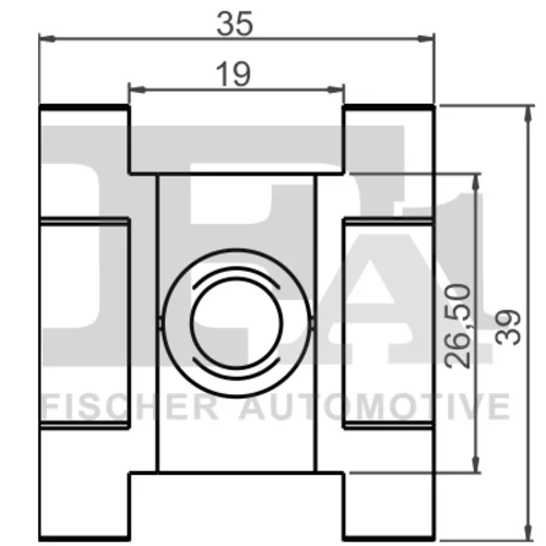 Príchytka ozdobnej/ochran. lišty FA1 11-40126.10 - obr. 1