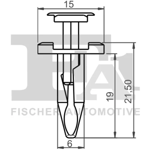 Príchytka ozdobnej/ochran. lišty FA1 13-30011.5 - obr. 1