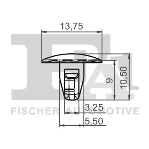 Príchytka ozdobnej/ochran. lišty FA1 33-10010.5 - obr. 1