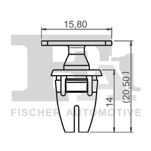 sada upevnovacich klipov, karoseria FA1 14-40085.25 - obr. 1