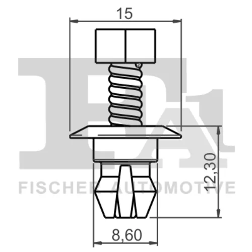 Príchytka ozdobnej/ochran. lišty FA1 11-30013.5 - obr. 1