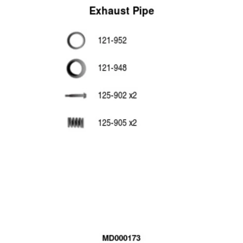 Výfukové potrubie FA1 MD000173