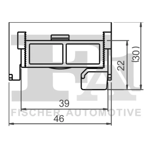 Príchytka ozdobnej/ochran. lišty FA1 22-40037.25 - obr. 1