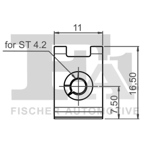 Plechova matica FA1 99-10028.5 - obr. 1