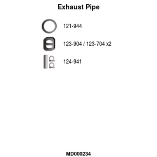 Výfukové potrubie FA1 MD000234