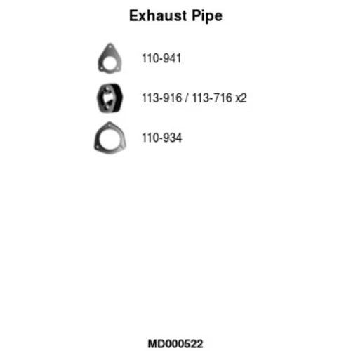Výfukové potrubie FA1 MD000522