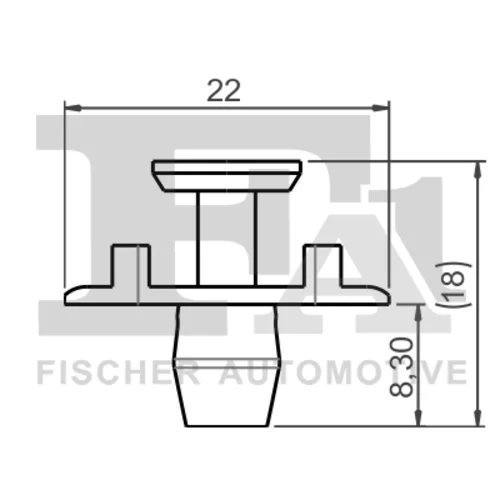 Príchytka ozdobnej/ochran. lišty FA1 11-20024.25 - obr. 1