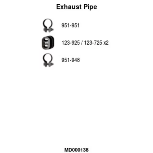 Výfukové potrubie FA1 MD000138