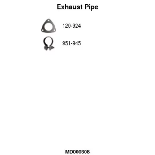 Výfukové potrubie FA1 MD000308