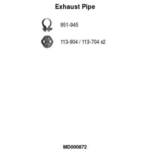 Výfukové potrubie FA1 MD000872