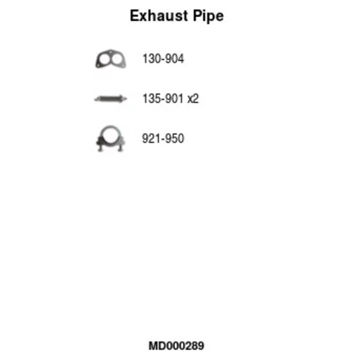 Výfukové potrubie FA1 MD000289