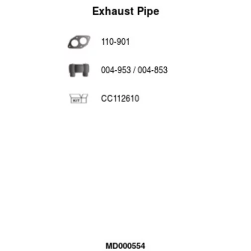 Výfukové potrubie FA1 MD000554
