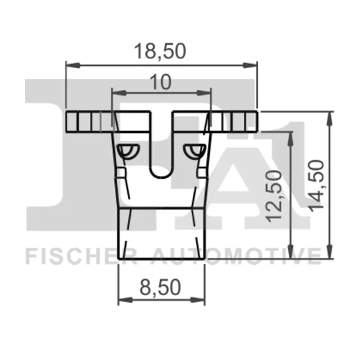 Príchytka ozdobnej/ochran. lišty FA1 11-40131.5