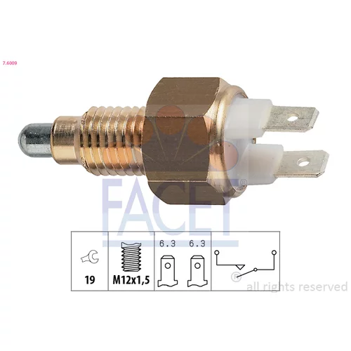 Spínač cúvacích svetiel FACET 7.6009