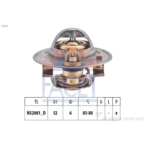 Termostat chladenia 7.8272S /FACET/