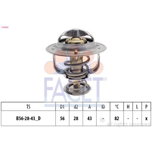 Termostat chladenia 7.8399S /FACET/